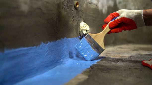 Commercial Waterproofing project at a South Haven, IN business property by SJ Waterproofing Pros